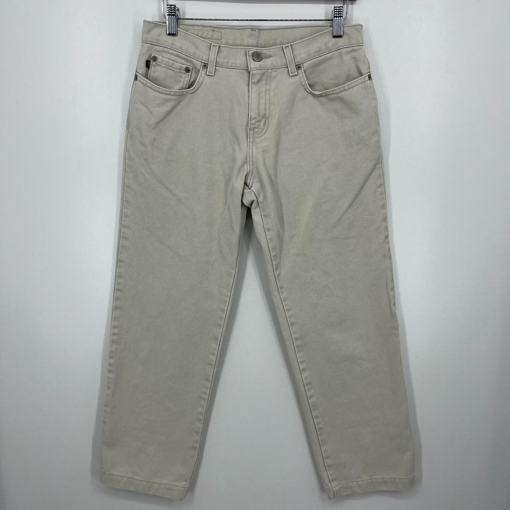 Polo Jeans Co.‎ Ralph Lauren Saturday Jean Women's Size 4 Beige Vtg Y2K Cotton